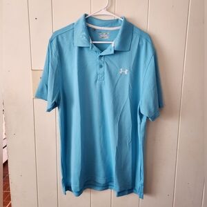 Under Armour Men's Blue Polo Shirt Size L
